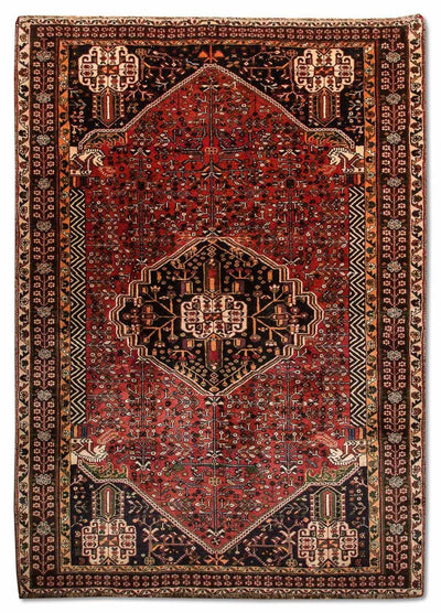Qashqai Rug 161x245cm - Persian Rugs - red