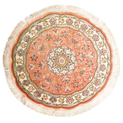 Tabriz - 50 Raj Rug 102x102cm - Persian Rugs