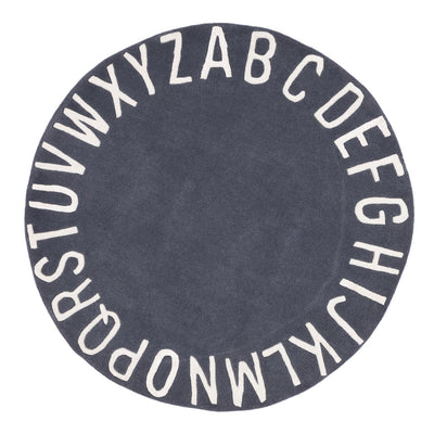 Alphabet Kids Rug ABC Round