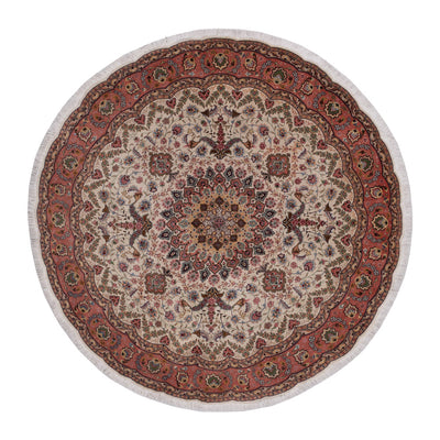 Tabriz - 50 Raj Rug 200x200cm - Persian Rugs
