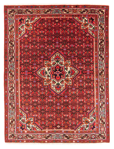 Hosseinabad Rug 152x204cm - Persian Rugs - red