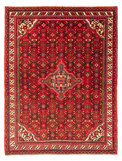 Hosseinabad Rug 155x204cm - Persian Rugs - red
