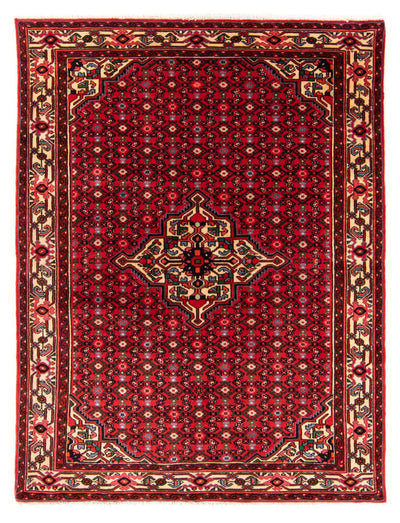 Hosseinabad Rug 154x207cm - Persian Rugs - red