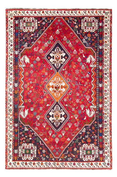 Qashqai Rug 169x261cm - Persian Rugs - red