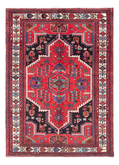 Hamadan Rug 136x207cm - Persian Rugs - red