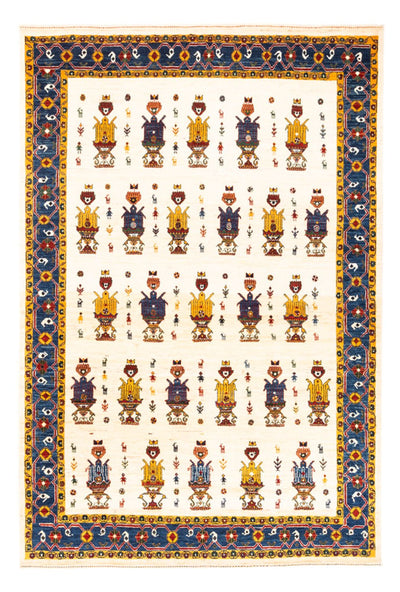 Persian Gabbeh Rug 154x221cm - Perserteppich Wollteppich