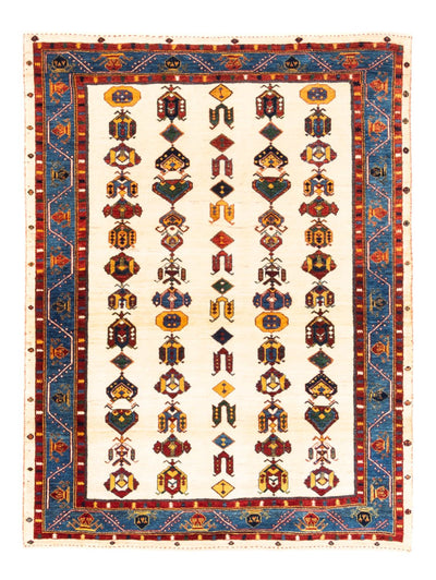 Persian Gabbeh Rug 145x194cm - Perserteppich Wollteppich