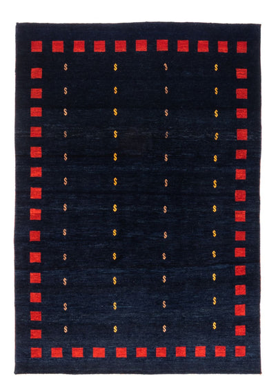 Persian Gabbeh Rug 146x200cm - Perserteppich Wollteppich