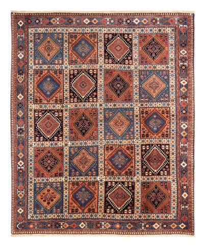Yalameh Rug 200x238cm - Persian Rugs - dark red