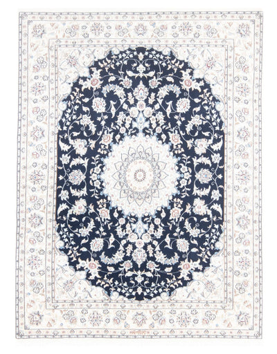 Nain - 9La Rug 147x196cm - Persian Rugs - dark blue