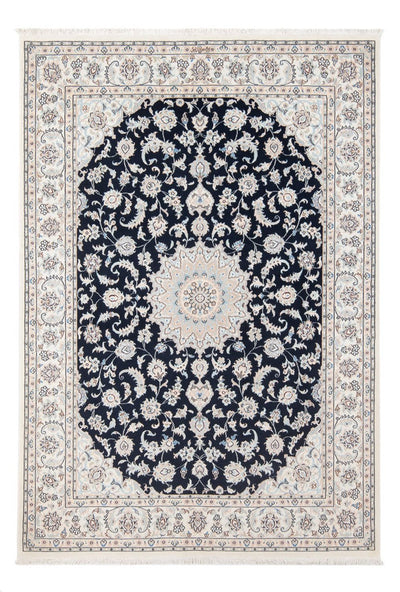Nain - 6La Rug 147x203cm - Persian Rugs - dark blue