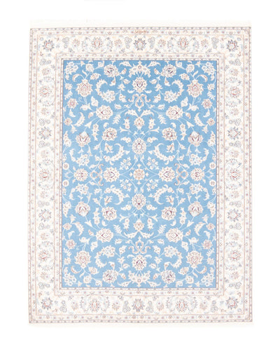 Nain - 9La Rug 150x196cm - Persian Rugs - light blue