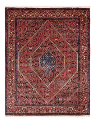 Nain Rug 199x252cm - Persian Rugs - bordeaux red