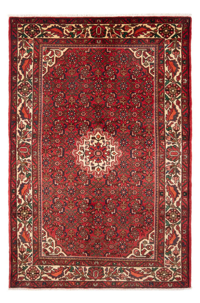 Hosseinabad Rug 138x213cm - Persian Rugs - red