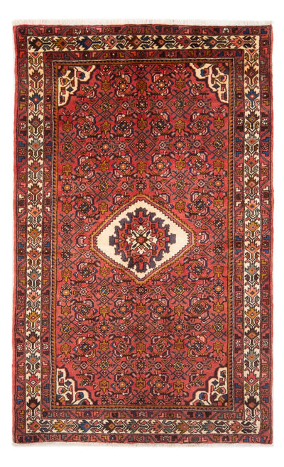 Hosseinabad Rug 132x226cm - Persian Rugs - red
