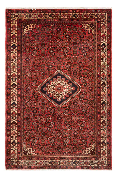 Hosseinabad Rug 146x220cm - Persian Rugs - red