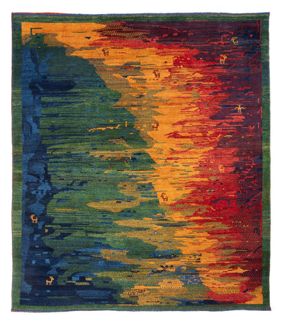 Persian Gabbeh Rug 200x228cm - Perserteppich Wollteppich