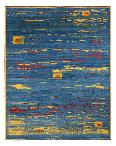 Persian Gabbeh Rug 214x255cm - Perserteppich Wollteppich