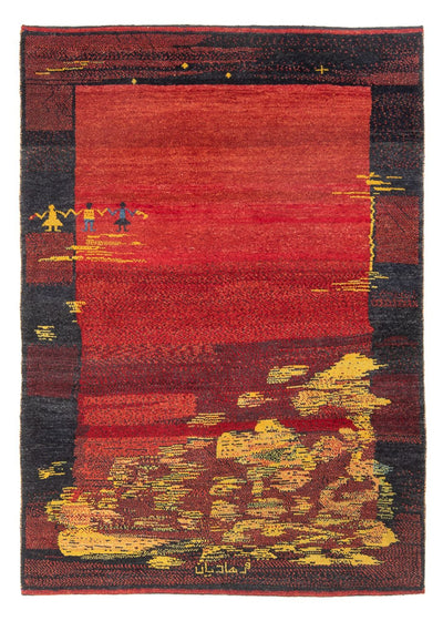 Persian Gabbeh Rug 127x176cm - Perserteppich Wollteppich