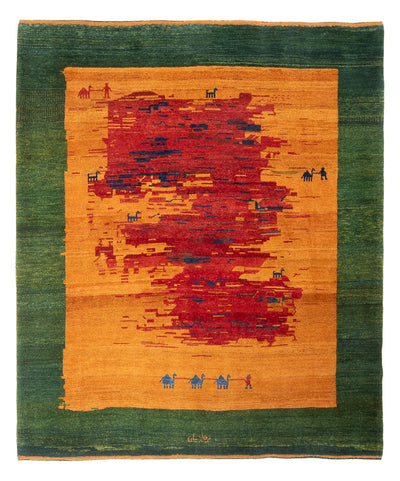 Persian Gabbeh Rug 200x227cm - Perserteppich Wollteppich