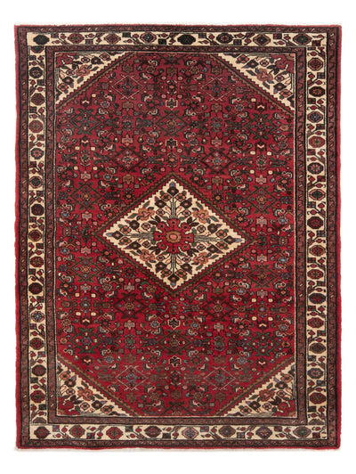 Hosseinabad Rug 136x194cm - Persian Rugs - red
