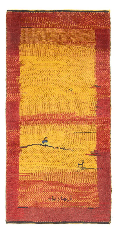 Persian Gabbeh Rug 88x188cm - Perserteppich Wollteppich