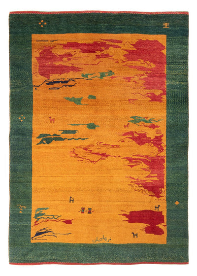 Persian Gabbeh Rug 163x207cm - Perserteppich Wollteppich