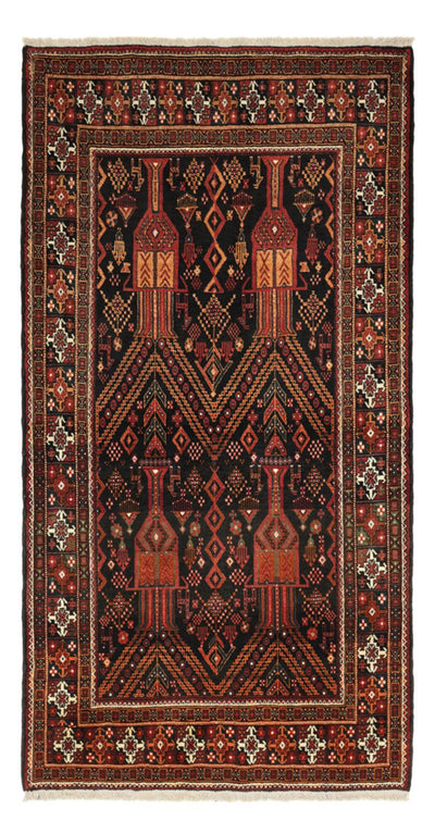 Belutsch Rug 119x219cm - Oriental Rug - dark red