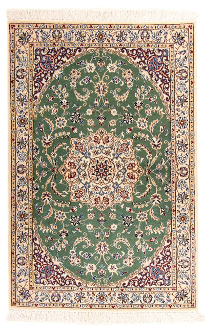 Nain - 9La Rug 100x152cm - Persian Rugs - green