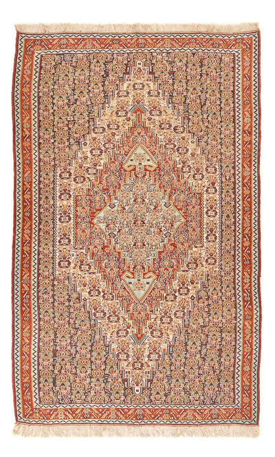 Silk Kilim Rug 156x248cm - light red