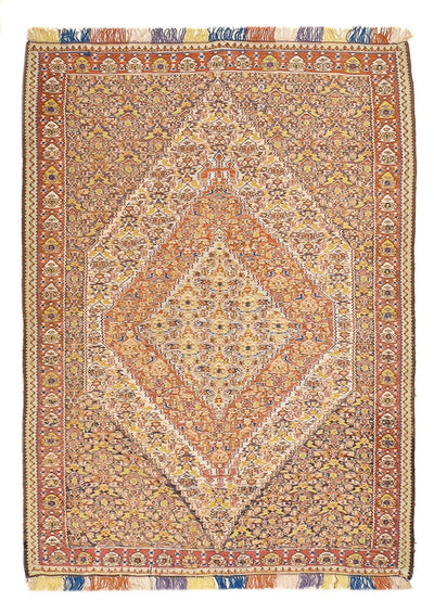 Silk Kilim Rug 140x200cm - caramel