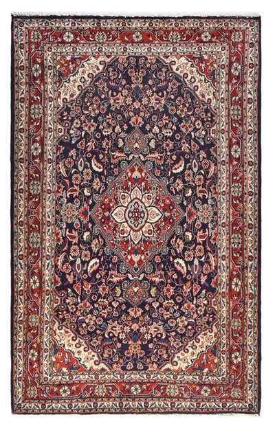 Hamadan Rug 132x211cm - Persian Rugs - multicolored