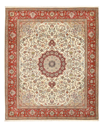 Tabriz - 50 Raj Rug 248x302cm - Persian Rugs - sand