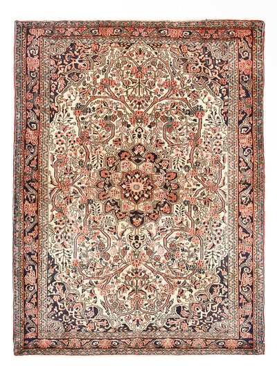 Hamadan Rug 142x196cm - Persian Rugs - multicolored