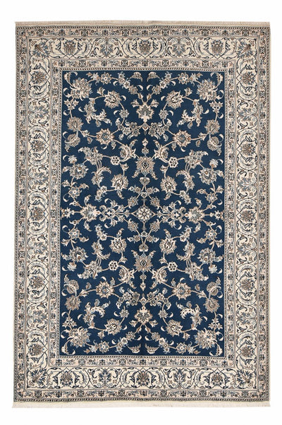 Nain - 12La Rug 193x282cm - Persian Rugs - petrol blue