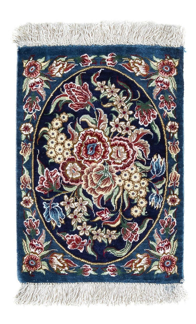 Qom Silk Rug 28x40cm - Persian Rugs