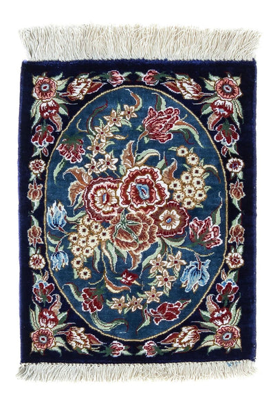 Qom Silk Rug 28x40cm - Persian Rugs