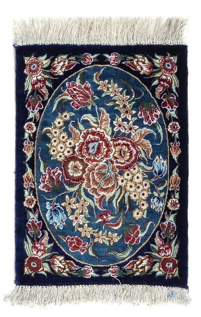 Qom Silk Rug 28x40cm - Persian Rugs