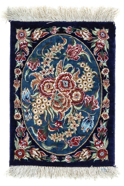 Qom Silk Rug 28x40cm - Persian Rugs