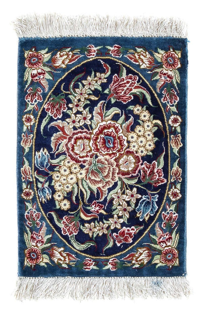 Qom Silk Rug 28x40cm - Persian Rugs