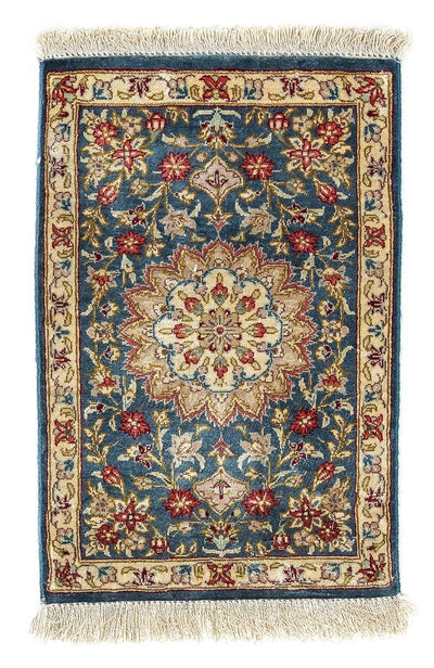Qom Silk Rug 27x44cm - Persian Rugs