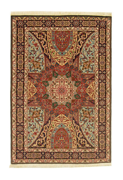 Tabriz - 50 Raj Rug 102x151cm - Persian Rugs