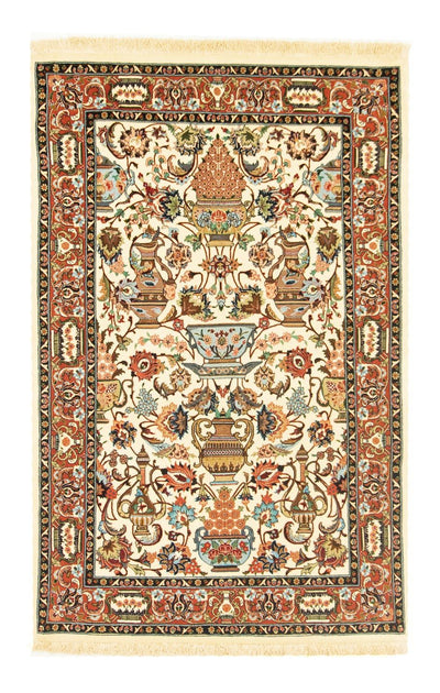 Qom Rug 102x160cm - Persian Rugs - beige