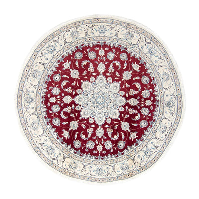 Nain Rug 245x245cm - Persian Rugs - dark red