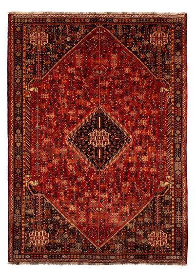 Qashqai Rug 203x288cm - Persian Rugs - dark red