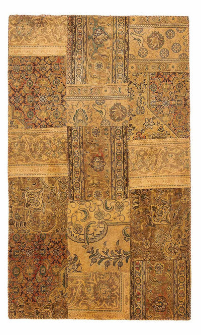 Patchwork Rug 131x205cm - Perserteppich Wollteppich