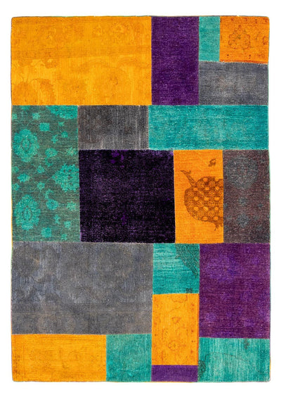 Patchwork Rug 164x232cm - Perserteppich Wollteppich