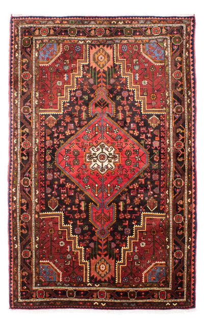 Hosseinabad Rug 145x227cm - Persian Rugs - dark blue