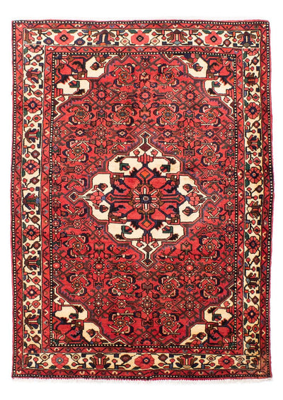 Hosseinabad Rug 150x220cm - Persian Rugs - red