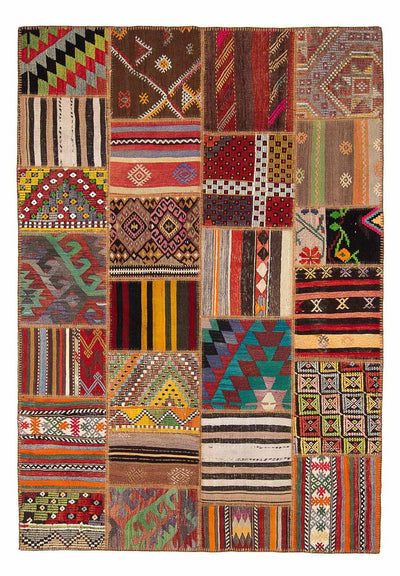 Patchwork Rug 170x240cm - Wool Rug